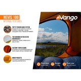 Vango TEUNEVIS0000003, Nevis 100 verde/Orange