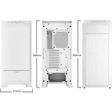 be quiet! BGW51 computer case Tower Bianco, Torre grande telaio bianco, Tower, PC, Bianco, ATX, EATX, micro ATX, Mini-ATX, XL-ATX, Alluminio, 19 cm