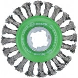Bosch 2 608 620 733 accessorio per smerigliatrice Disco di pulizia, Pennello Disco di pulizia, Acciaio inox, 11,5 cm, Bosch, Verde, Acciaio inox, 12500 Giri/min