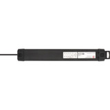 Brennenstuhl Multipresa Premium-Line 6 vie con 2x USB-C PD, 1x USB-A, Ciabatta Nero