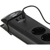 Brennenstuhl Multipresa Premium-Line 6 vie con 2x USB-C PD, 1x USB-A, Ciabatta Nero