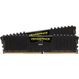 Corsair Vengeance LPX CMK16GX4M2Z3200C16 memoria 16 GB 2 x 8 GB DDR4 3200 MHz Nero, 16 GB, 2 x 8 GB, DDR4, 3200 MHz, 288-pin DIMM, Nero