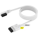 Corsair iCUE LINK Cavo slim, 600mm, angolato a 90° bianco