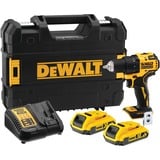 DEWALT DCD708D2T-QW cacciavite elettrico e avvitatore a impulso 1650 Giri/min Nero, Giallo giallo/Nero, Cacciavite elettrico, Impugnatura a pistola, Nero, Giallo, 1650 Giri/min, 450 Giri/min, 26 Nm