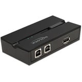 DeLOCK 11491 dati del computer switcher, Commutatore USB Nero, 0,48 Gbit/s, Nero, Plastica, 106 mm, 56 mm, 25 mm