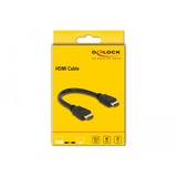 DeLOCK 83352 cavo HDMI 0,25 m HDMI tipo A (Standard) Nero Nero, 0,25 m, HDMI tipo A (Standard), HDMI tipo A (Standard), 4096 x 2160 Pixel, 10,2 Gbit/s, Nero