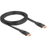 DeLOCK Cavo piatto HDMI ad alta velocità 48 Gps 8K 60Hz Nero