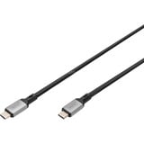 Digitus Cavo USB4 Gen 3x2, connettore USB-C > connettore USB-C, 40 Gbit/s Nero/grigio