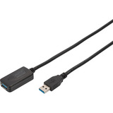 Digitus Cavo di prolunga USB 3.2 Gen 1 attivo, 5 metri Nero