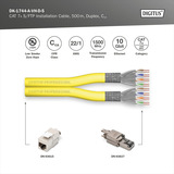 Digitus DK-1744-A-VH-D-5, Cavo giallo