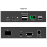 Digitus Ricevitore KVM IP in fibra HDMI, Switch KVM Nero