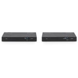 Digitus Set extender KVM HDMI 4K HDBaseT 2.0, Estensione HDMI Nero