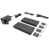 Digitus Set extender KVM HDMI 4K HDBaseT 2.0, Estensione HDMI Nero