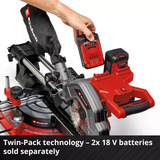 EINHELL TE-SM 36/8 L Li-Solo, 4300882, Sega mitra/Troncatrice rosso