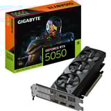 GIGABYTE GeForce RTX 5050 OC Low Profile 8G Scheda Grafica - 8GB GDDR6, 128bit, PCI-E 5.0, 2587MHz Frequenza core, 2 x DP, 2 x HDMI, NVIDIA DLSS 4, GV-N5050OC-8GL 128bit, PCI-E 5.0, 2587MHz Frequenza core, 2 x DP, 2 x HDMI, NVIDIA DLSS 4, GV-N5050OC-8GL, GeForce RTX 5050, 8 GB, GDDR6, 128 bit, 7680 x 4320 Pixel, PCI Express 5.0