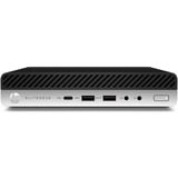 HP Elitedesk 800 G5 MP ricondizionato, Mini-PC Nero/Argento