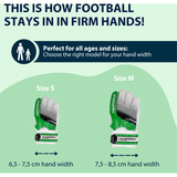 HUDORA Guanti da portiere per bambini, verde, taglia S verde/Bianco