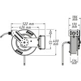 Hazet 9040OS-10, Tubo per aria compressa blu