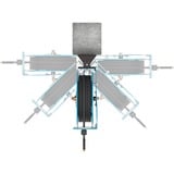 Hazet Avvolgitubo aperto 9040OS-10, 20 metri, Tubo per aria compressa blu