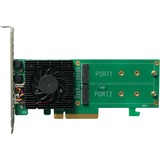 HighPoint SSD6202A controller RAID PCI Express x8 3.0 8 Gbit/s PCI Express 3.0, PCI Express x8, 0, 1, 8 Gbit/s, 2 canali, 920,585 h