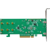 HighPoint SSD6202A controller RAID PCI Express x8 3.0 8 Gbit/s PCI Express 3.0, PCI Express x8, 0, 1, 8 Gbit/s, 2 canali, 920,585 h