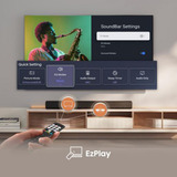 Hisense HS1000 Nero 2.0 canali 120 W, Soundbar Nero, 2.0 canali, 120 W, DTS Virtual:X, Audio Dolby, Dolby Digital Plus, Nero, Cablato, 100-240 V