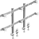 ICY BOX Damond Stand 666, Base per monitor argento