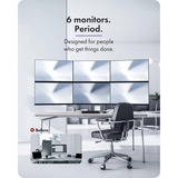 ICY BOX Damond Stand 666, Base per monitor argento