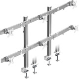 ICY BOX Diamond Stand 666, Base per monitor argento