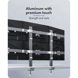 ICY BOX Diamond Stand 666, Base per monitor argento