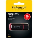 Intenso 16GB USB2.0 unità flash USB USB tipo A 2.0 Nero, Rosso Nero/Rosso, 16 GB, USB tipo A, 2.0, 28 MB/s, Cuffia, Nero, Rosso