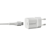 Intenso Power Adapter W30C GaN + C315C USB-C Kabel, Caricabatterie bianco