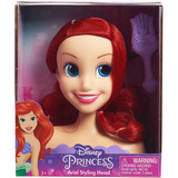 Just Play Disney Princess - Testa per Acconciature Ariel, Testina per trucco/acconciature 
