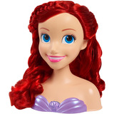 Just Play Disney Princess - Testa per Acconciature Ariel, Testina per trucco/acconciature 