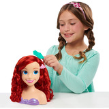 Just Play Disney Princess - Testa per Acconciature Ariel, Testina per trucco/acconciature 