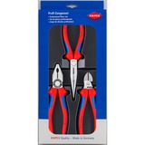 KNIPEX 00 20 11 pinza Set di pinze blu, Set di pinze, Acciaio, Polipropilene (PP), Blu/Rosso, 810 g