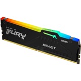 Kingston FURY FURY Beast RGB memoria 32 GB 1 x 32 GB DDR5 5200 MHz Nero, 32 GB, 1 x 32 GB, DDR5, 5200 MHz, 288-pin DIMM