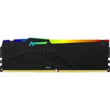 Kingston FURY FURY Beast RGB memoria 32 GB 1 x 32 GB DDR5 5200 MHz Nero, 32 GB, 1 x 32 GB, DDR5, 5200 MHz, 288-pin DIMM