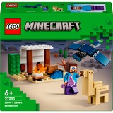 LEGO Minecraft Spedizione di Steve nel deserto, Giochi di costruzione Set da costruzione, 6 anno/i, Plastica, 75 pz, 111 g