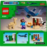 LEGO Minecraft Spedizione di Steve nel deserto, Giochi di costruzione Set da costruzione, 6 anno/i, Plastica, 75 pz, 111 g