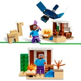 LEGO Minecraft Spedizione di Steve nel deserto, Giochi di costruzione Set da costruzione, 6 anno/i, Plastica, 75 pz, 111 g