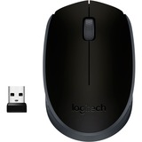 Logitech M171 Mouse Wireless, 2.4 GHz con Mini Ricevitore USB, Rilevamento Ottico, Durata ‎Batteria Fino a 12 Mesi, Mouse Ambidestro per PC/Mac/Laptop, Nero Nero/grigio, 2.4 GHz con Mini Ricevitore USB, Rilevamento Ottico, Durata ‎Batteria Fino a 12 Mesi, Mouse Ambidestro per PC/Mac/Laptop, Nero, Ambidestro, Ottico, RF Wireless, 1000 DPI, Nero