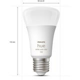 Philips Hue Starter kit: 3 lampadine connesse E27 (1100) + Hue Dimmer switch, Lampada a LED Philips Hue White and Color ambiance Starter kit: 3 lampadine connesse E27 (1100) + Hue Dimmer switch, Kit di illuminazione intelligente, Bluetooth, Bianco, LED integrato, E27, A60