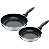 Silit Set di padelle Domus, 24 e 28 cm accaio/Nero
