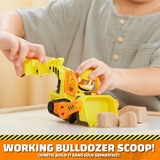 Spin Master Rubble & Crew, Veicolo da lavoro di Rubble, Bulldozer giocattolo con parti mobili e personaggio da collezione, giocattoli per bambini dai 3 anni in su,  veicolo da gioco Rubble & Crew, Veicolo da lavoro di Rubble, Bulldozer giocattolo con parti mobili e personaggio da collezione, giocattoli per bambini dai 3 anni in su, Scavatrice, 3 anno/i, Plastica, Nero, Arancione, Giallo