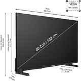 Telefunken QF40VP750S, QLED TV Nero