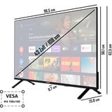 Telefunken XU43AN751S, Televisore LED Nero