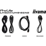 iiyama LH5041UHS-B2AG, Public Display nero lucido