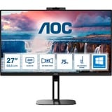 AOC V5 Q27V5CW/BK Monitor PC 68,6 cm (27") 2560 x 1440 Pixel Quad HD LED Nero, Monitor LED Nero, 68,6 cm (27"), 2560 x 1440 Pixel, Quad HD, LED, 1 ms, Nero