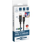 Ansmann Cavo USB 2.0, connettore USB-C > connettore USB-C antracite